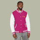 Paint Drip Letterman Jacket — Balveno Graphic Varsity Jacket