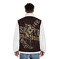 Puffer Jacket - Retro Skull Skateboarder Graphic