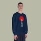 Asian Brushstroke Crewneck Sweatshirt