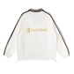 Contrast Striped Lapel Collar Sweatshirt