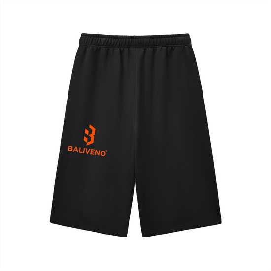 BALIVENO Relaxed Drawstring Three-Quarter Shorts — Studio 01