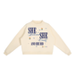 Essential Fleece Mock-Neck Crew Sweatshirt
