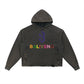 Vintage Washed Frayed-Hem Hoodie