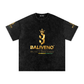 Baliveno Black Unisex Acid Wash Oversize T-Shirt - 250 GSM