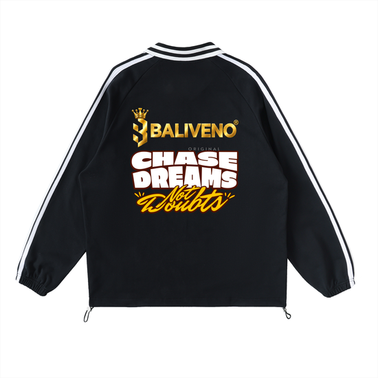 BALIVENO Striped Lapel-Collar Sweatshirt — Studio 01