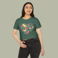 Baliveno Floral Heart Crop Top