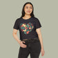Baliveno Floral Heart Crop Top