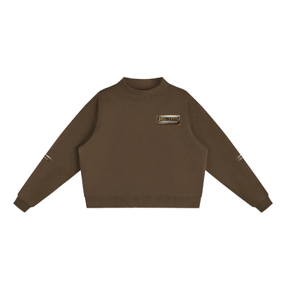 Baliveno Fleece Mock-Neck Crew Sweatshirt
