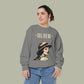Baliveno Retro Girl Sweatshirt — Vintage Graphic Garment-Dyed Crewneck