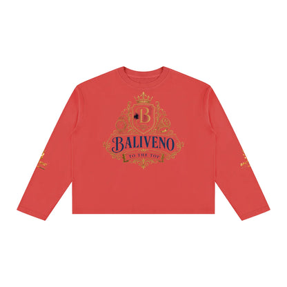 Baliveno Unisex Vintage Wash Long Sleeve Boxy T-Shirt
