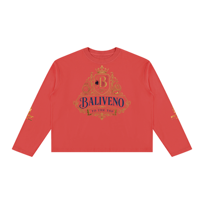 Baliveno Unisex Vintage Wash Long Sleeve Boxy T-Shirt