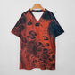 V-neck bat sleeve two piece set