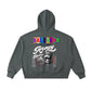 Baliveno Fleeced Full-Zip Boxy Hoodie