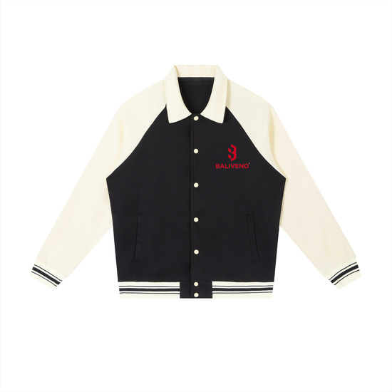 Baliveno Contrast Raglan Sleeve Baseball Jacket