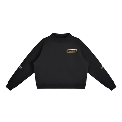 Baliveno Essential Fleece Mock-Neck Crew Sweatshirt