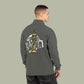 Funky Baba Yoga Graphic Quarter-Zip Sweatshirt