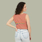 Sunflower "Be Happy" Tank Top — Floral Summer Casual Tank Top
