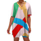V-neck bat sleeve two piece set
