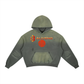 Baliveno Frayed Sunfade Boxy Fleece Hoodie