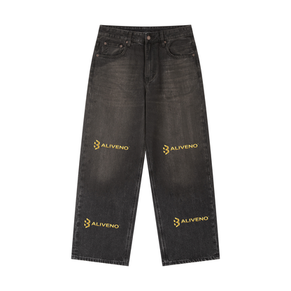 Vintage Wash Heavyweight Denim Jeans