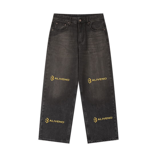 Vintage Wash Heavyweight Denim Jeans