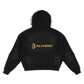 Sun Fade Boxy Detachable Fur Hoodie