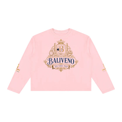 Baliveno Unisex Vintage Wash Long Sleeve Boxy T-Shirt