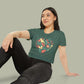 Baliveno Floral Heart Crop Top