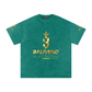 Baliveno Black Unisex Acid Wash Oversize T-Shirt - 250 GSM