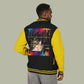 Paint Drip Letterman Jacket — Balveno Graphic Varsity Jacket