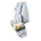 Mens Casual Loose-fitting Padded Jogger Sweatpants