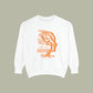Law of Identity Sweatshirt — Abstract Orange Tree Face Graphic Crewneck