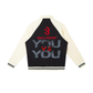 Contrast Raglan Sleeve Baseball Jacket