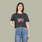 LOVE Heart Graffiti Crop Tee — Cute Love Graphic Top