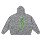 Unisex Leopard Print Waffle Full Zip Hoodie