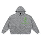Baliveno Leopard Print Waffle Full Zip Hoodie
