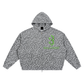 Baliveno Unisex Leopard Print Waffle Full Zip Hoodie