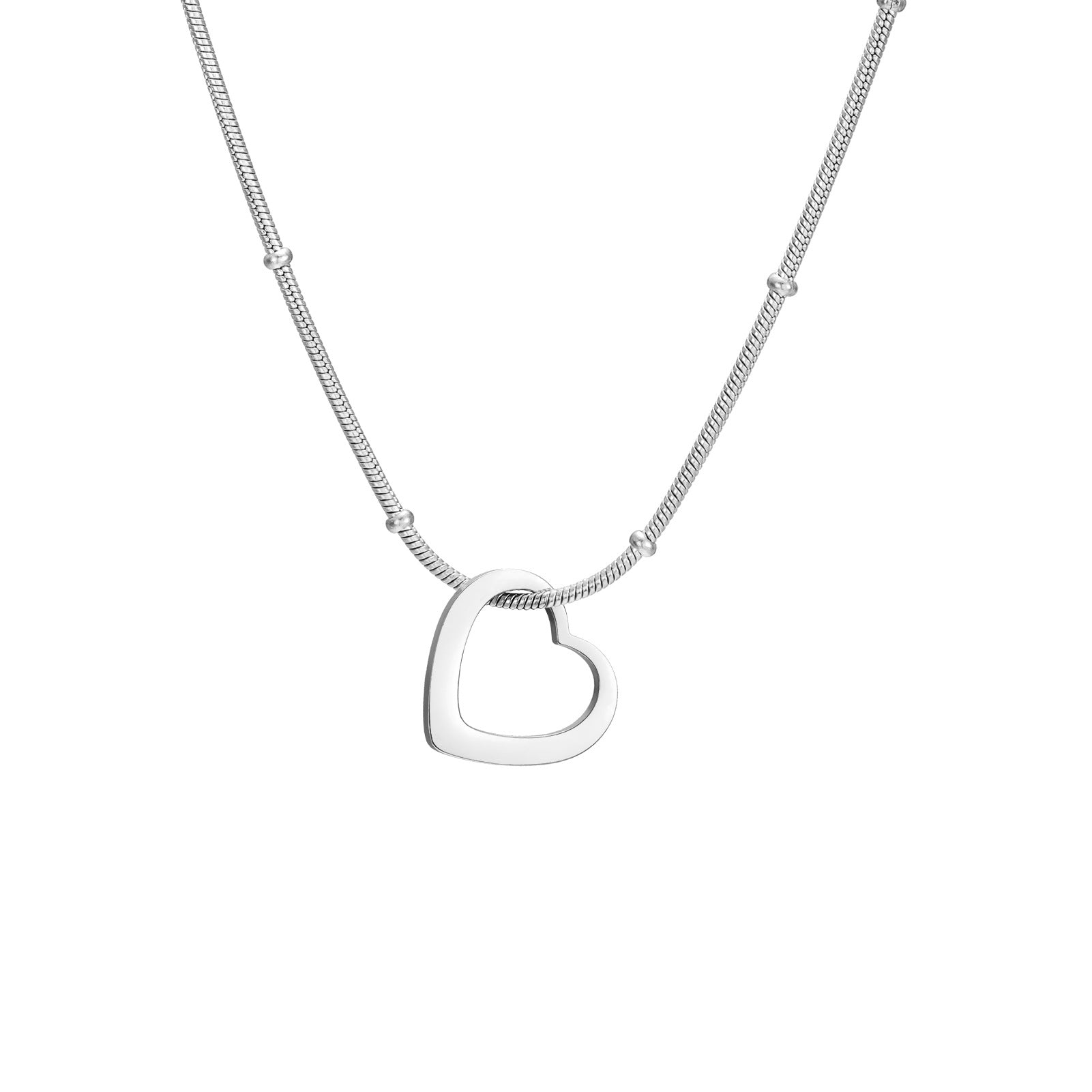Baliveno Heart-shaped Light Plate Necklace