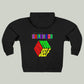 Butterfly Graphic Zip Hoodie — Colorful Monarch Chest & Bold Back Typography
