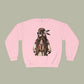 Baliveno Feathered Girl Crewneck Sweatshirt