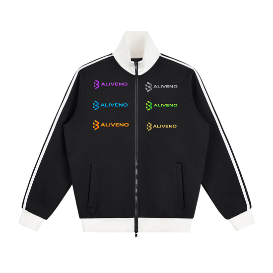 Contrast Side Stripe Fleece Track Jacket