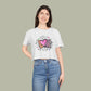LOVE Heart Graffiti Crop Tee — Cute Love Graphic Top