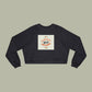 Cropped Pullover — "Keep Your Distance" Retro Graphic