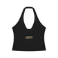 Baliveno Women’s Ruched Halter Yoga Tank Top