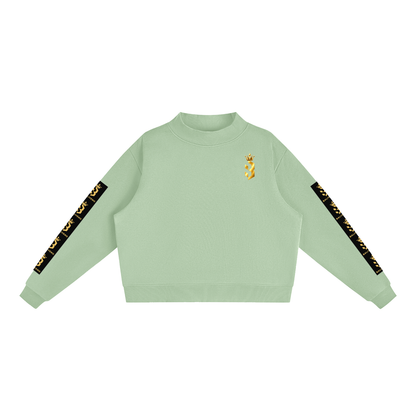 Baliveno Essential Fleece Mock-Neck Crew Sweatshirt
