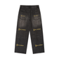Vintage Wash Heavyweight Denim Jeans