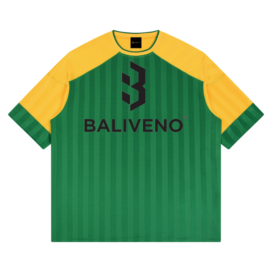 Baliveno Unisex Striped Raglan Jamaica Jersey Tee Shirt
