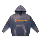 Baliveno Vintage Washed Frayed Fleece Hoodie