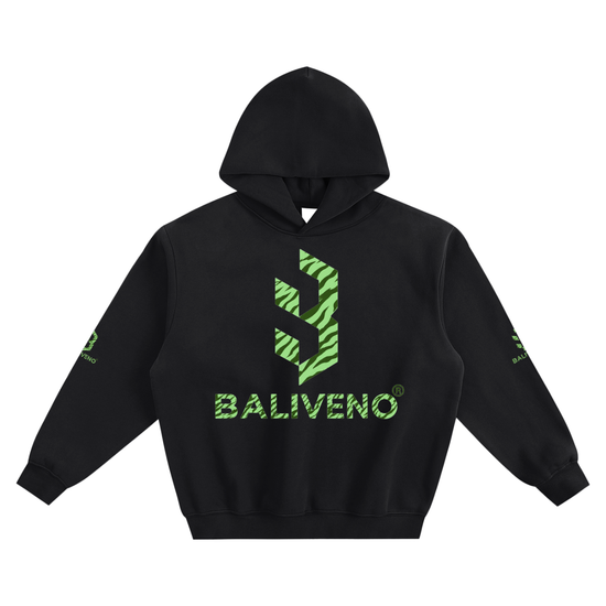 Baliveno Fleeced Boxy Hoodie Unisex Thick Cotton Polyester Blend