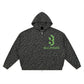 Baliveno Leopard Print Waffle Full Zip Hoodie